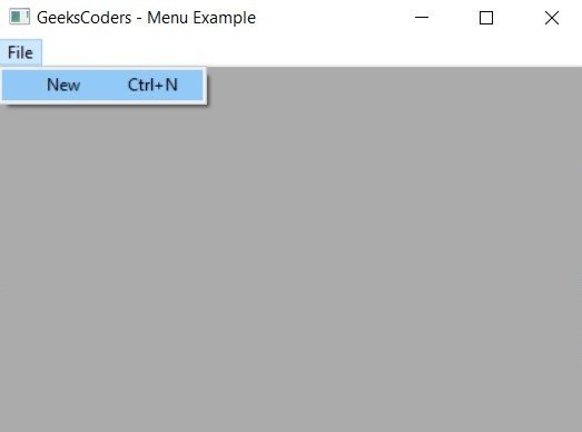 How to Create MenuBar in wxPython