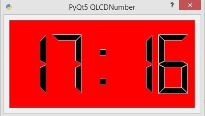 PyQt5 LCDNumber - Working with QLCDNumber in PyQt