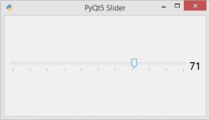 Creating QSlider in PyQt