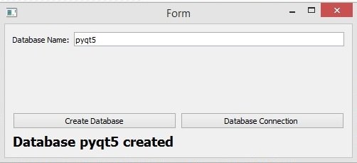 PyQt5 Tutorial - Creating Mysql Database in PyQt5