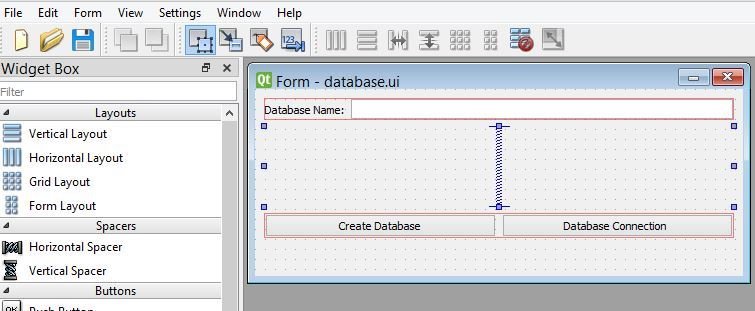 PyQt5 Mysql Design