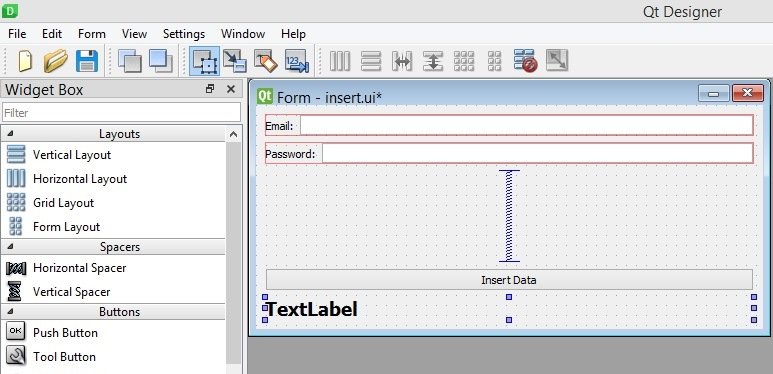 PyQt5 Mysql Design 