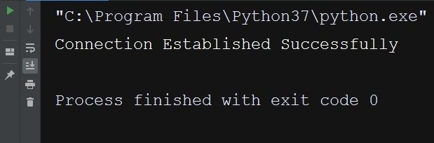 Python MySQL Connector Established Connection 