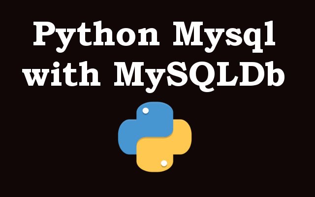 Mysqldb Tutorial in Python