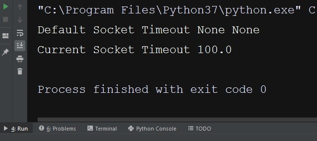 Python Socket Timeout