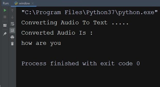 Python Speech Recognition Convert Recorded Audio 