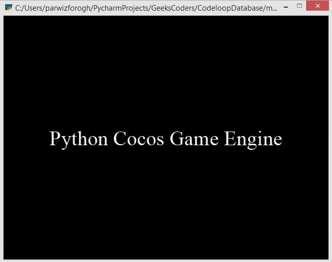 Python Cocos Game Engine 