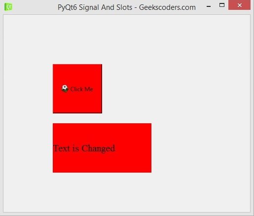 PyQt6 Signal And Slots