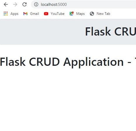 Flask CRUD Application Header Design