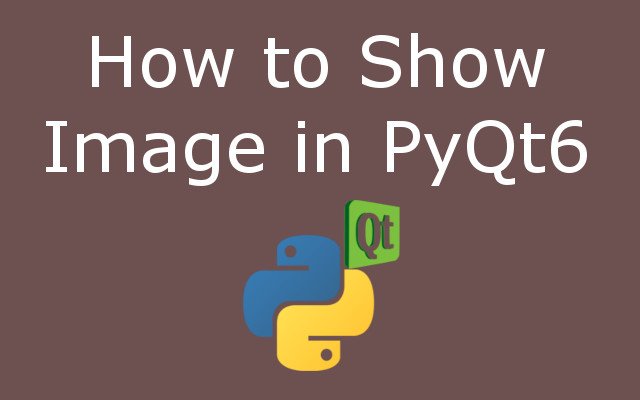 Show Image in PyQt6