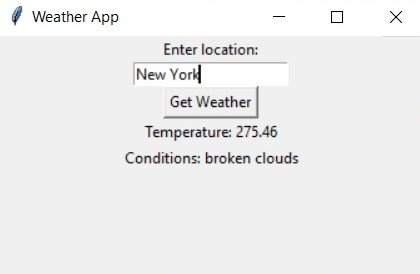 How to Build Weather App with Python TKinter
