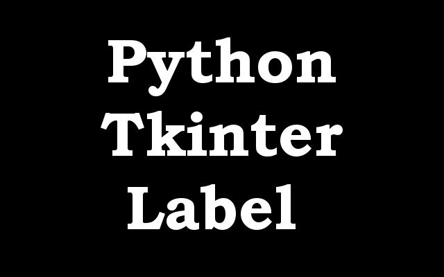 TKinter Label
