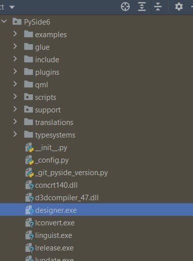 PySide6 Designer