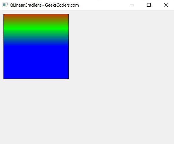 Python PySide6 QLinearGradient