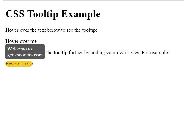 How to Create CSS Tooltip