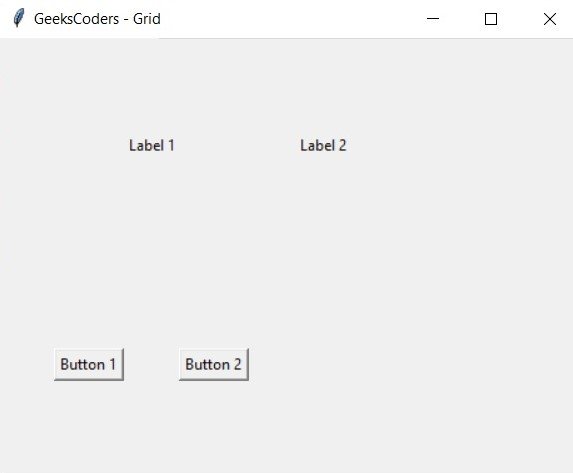 Complete Guide on Python TKinter Grid Layout - Geekscoders