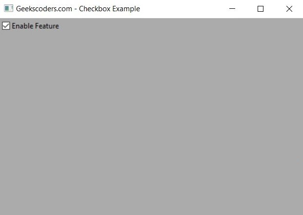 How to Create wxPython CheckBox with wx.CheckBox