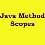 Java Method Scopes
