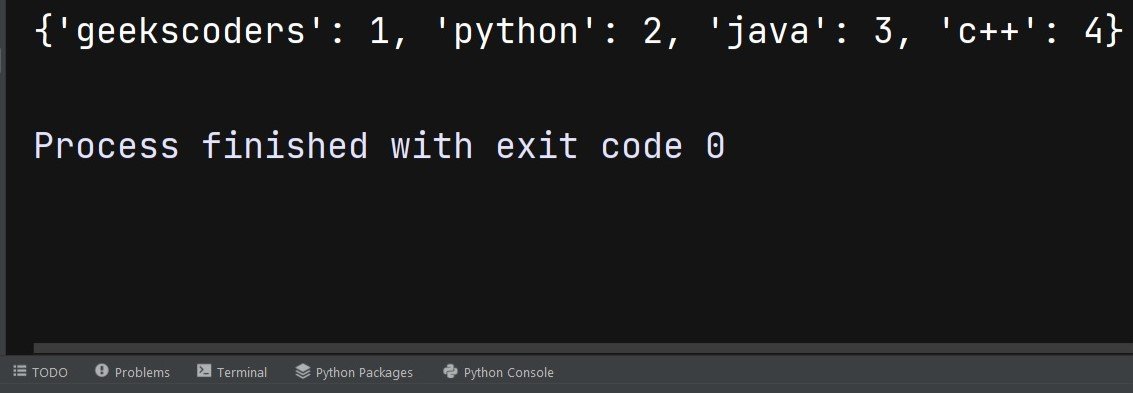 Python Dictionary Update