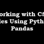 Working with CSV Files Using Python Pandas
